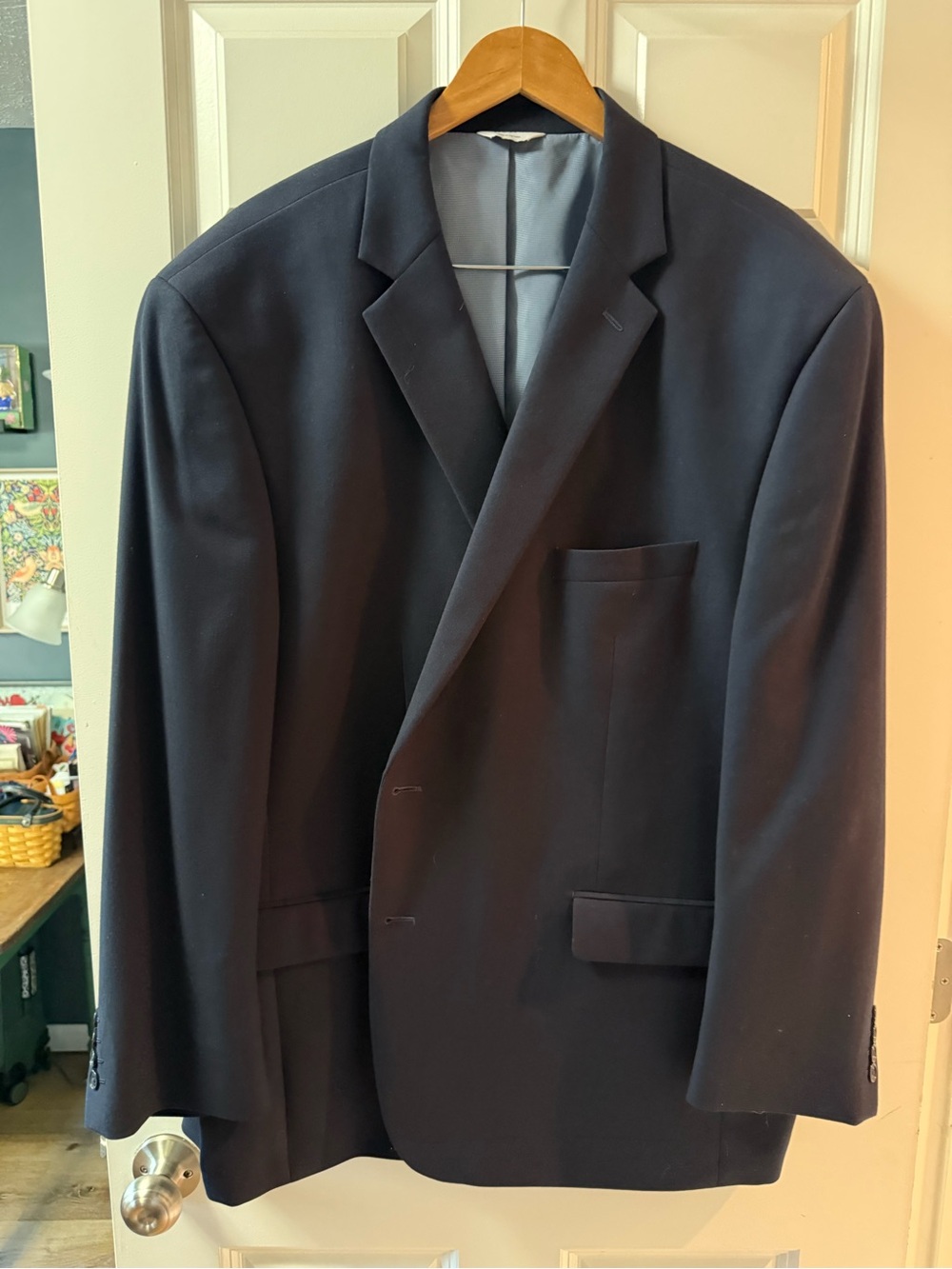 croft & barrow Men's Dark Navy Single-Breasted Blazer